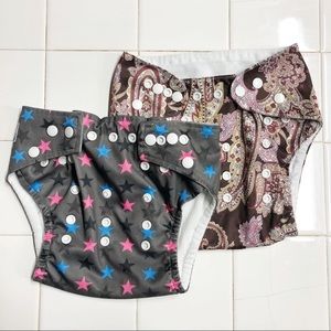 2 pack snap diaper covers